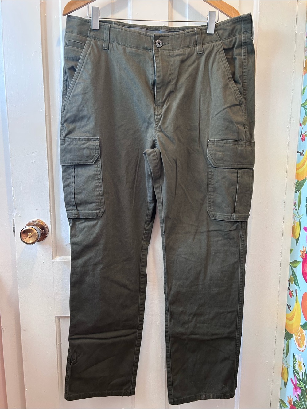 Denver Hayes Olive Green Casual Cargo/Utility Pants